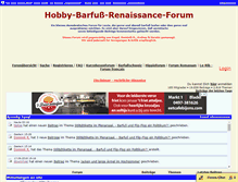 Tablet Screenshot of hobby-barfuss-renaissance-forum.de